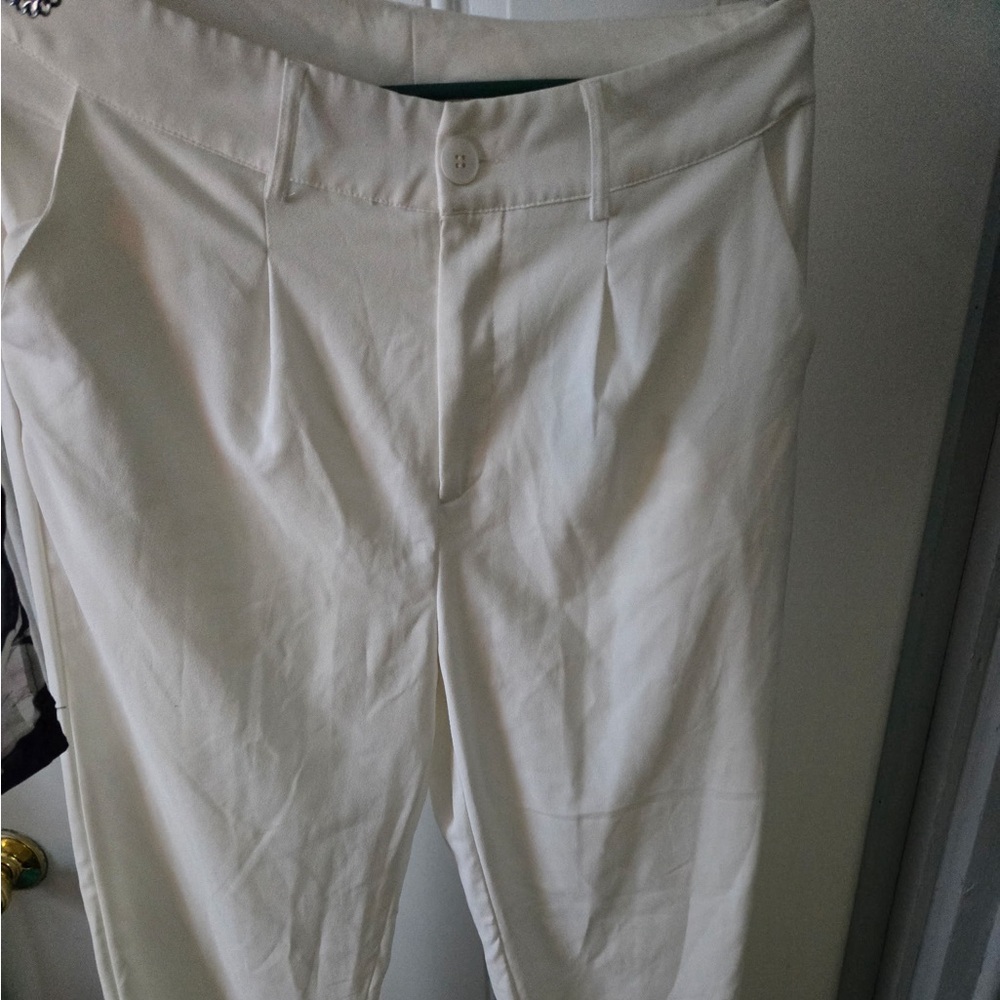SHEIN Cream dress pants